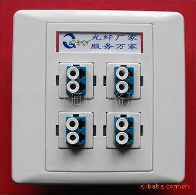 【SC斜口光纤面板 光纤面板 光纤桌面盒 光纤适配器 法兰】价格,厂家,图片,其他光纤设备,慈溪市观海卫联众通信设备厂销售部-